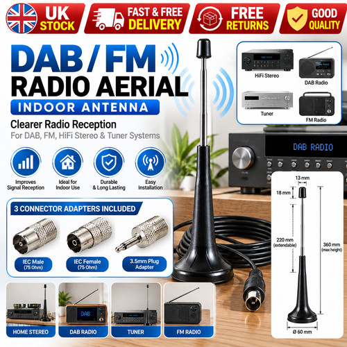 Dab radio aerial - aerial, 3m